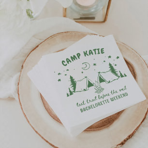 Serviette En Papier Camp moderne Bachelorette