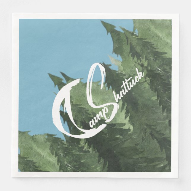 Serviette En Papier Camp Shattuck - Papier Napkins (Devant)