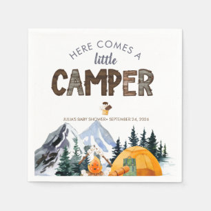 Serviette En Papier Camper   Baby shower rustique