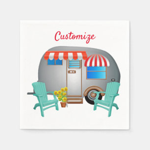 Serviette En Papier Camper Caravane Teardrop Thunder_Cove