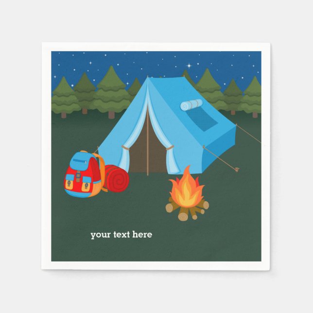 Serviette En Papier Camping (Devant)