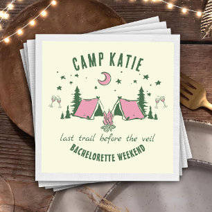 Serviette En Papier Camping Camp Bachelorette Party