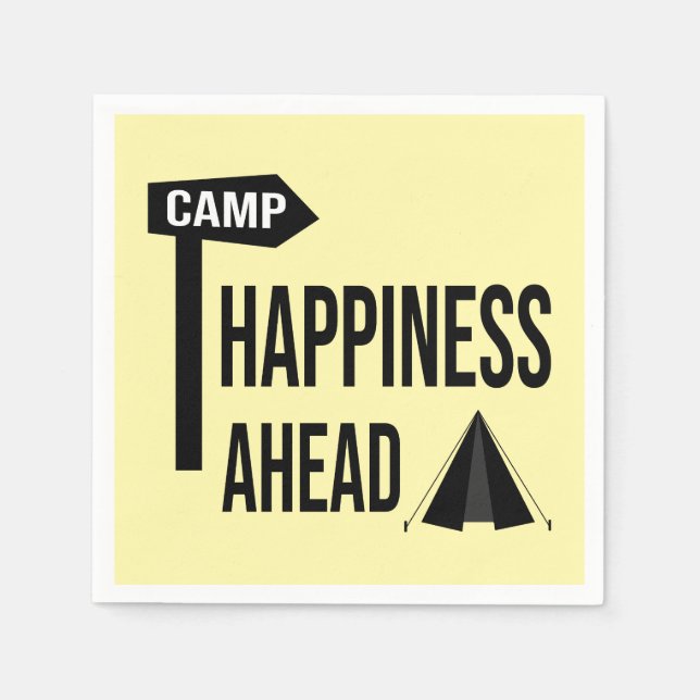 Serviette En Papier Camping cool (Devant)