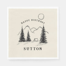 Camping d'anniversaire personnalisé