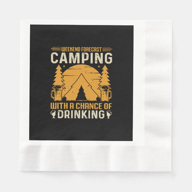 Serviette En Papier Camping et boisson (Devant)