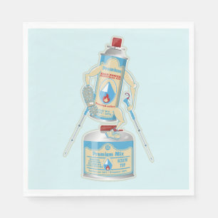 Serviette En Papier Camping gaz caniseurs drôle randonnée