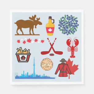 Serviette En Papier Canada Amusant