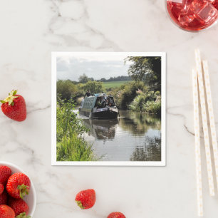 SERVIETTE EN PAPIER CANAL NARROWBOAT