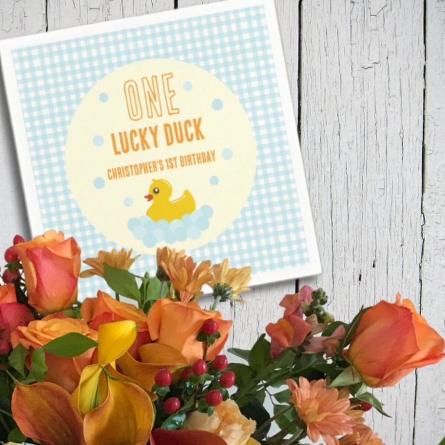 Serviette En Papier Canard 1er anniversaire (Créateur téléchargé)