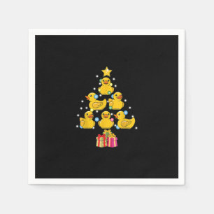 Serviette En Papier Canard en caoutchouc Noël Arbre canard canard No