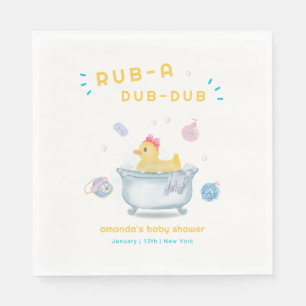 Serviette En Papier Canard en caoutchouc Rub A Dub Dub Douche bébé
