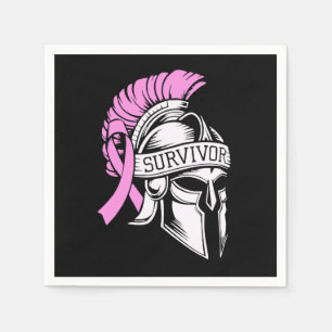 Serviette En Papier Cancer du sein survivant