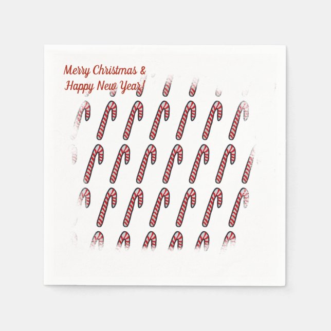 Serviette En Papier Candies Christmas Time Paper Naples (Devant)