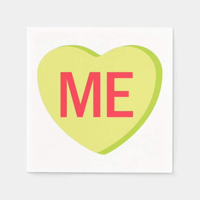 Serviette En Papier Candy Heart - MOI (Devant)