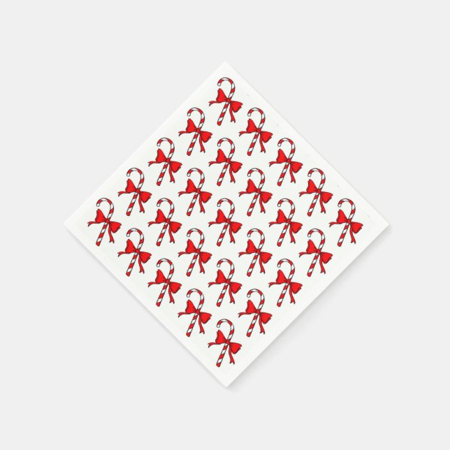 SERVIETTE EN PAPIER CANDYCANE DE NOËL (Coin)