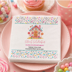 Serviette En Papier Candyland Sweet Celebration Anniversaire de enfant
