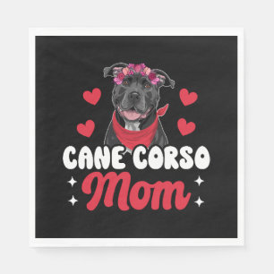Serviette En Papier Cane Corso Maman