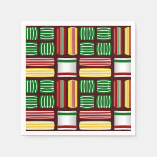 Serviette En Papier Canettes vintages Cocktail de Noël Napkins