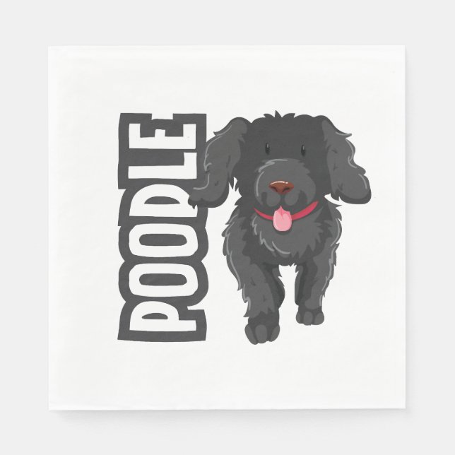 Serviette En Papier Caniche (Devant)