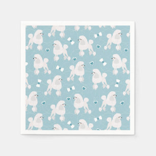 Serviette En Papier Canicules et vaches blancs Motif bleu