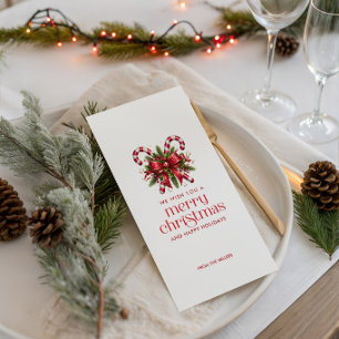 Serviette En Papier Canne de Noël