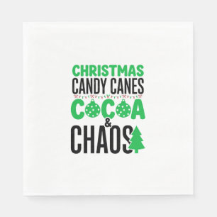 Serviette En Papier Canne de Noël au Cacao Chaos Design