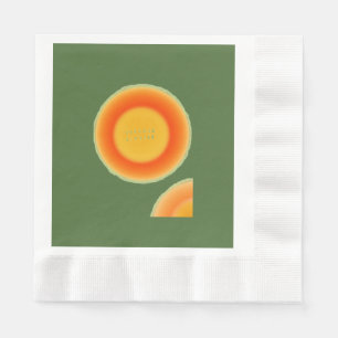 Serviette En Papier Cantalope Cantaloue Papier serviettes Fruit servie