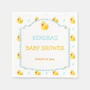 Serviette En Papier Caoutchouc Canard canard genre neutre Aqua jaune