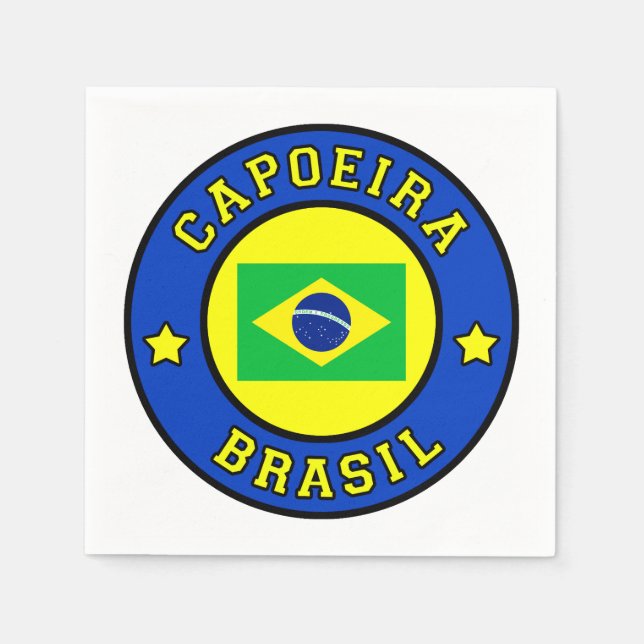 Serviette En Papier Capoeira Brasil (Devant)