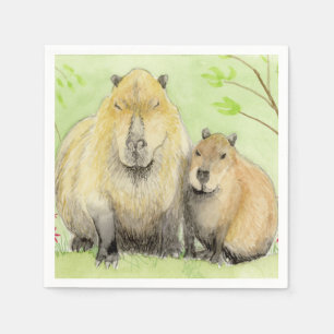 Serviette En Papier Capybara