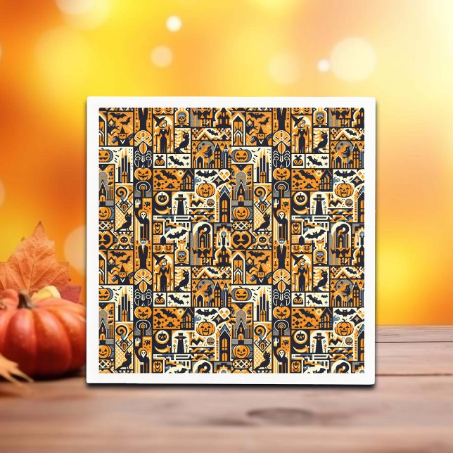 Serviette En Papier Caractères Halloween (Créateur téléchargé)