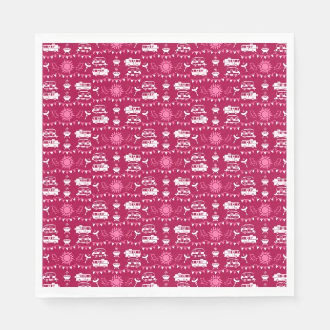 Serviette En Papier Caravan Camping Maison Décor (Devant)