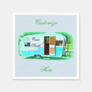 Serviette En Papier caravane vintage classique