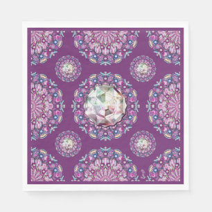 Serviette En Papier Cardinal Red Rosace