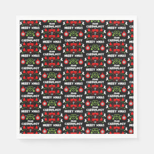 Serviette En Papier Cardiologie Noël Cadeaux Médicales du personnel