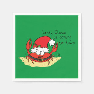 Serviette En Papier Caricature de Noël de Noël de Noël de Noël de