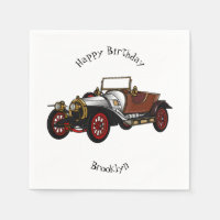 Caricature de voiture classique 1920