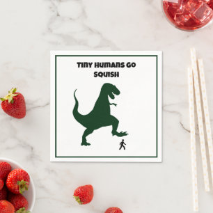 Serviette En Papier Caricature Dinosaure Dinosaure pour les minuscules