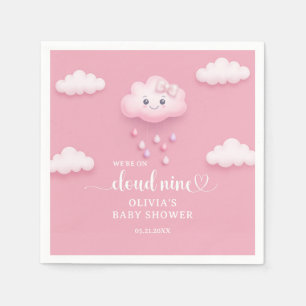 Serviette En Papier Caricature mignon nuage souriant neuf baby shower