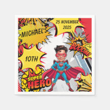 Caricature vibrante du super-héros rouge et jaune