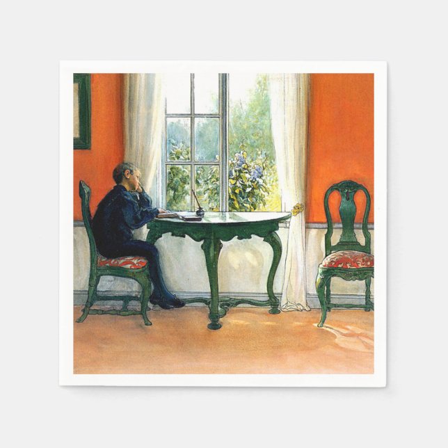 Serviette En Papier Carl Larsson - Lecture obligatoire (Devant)