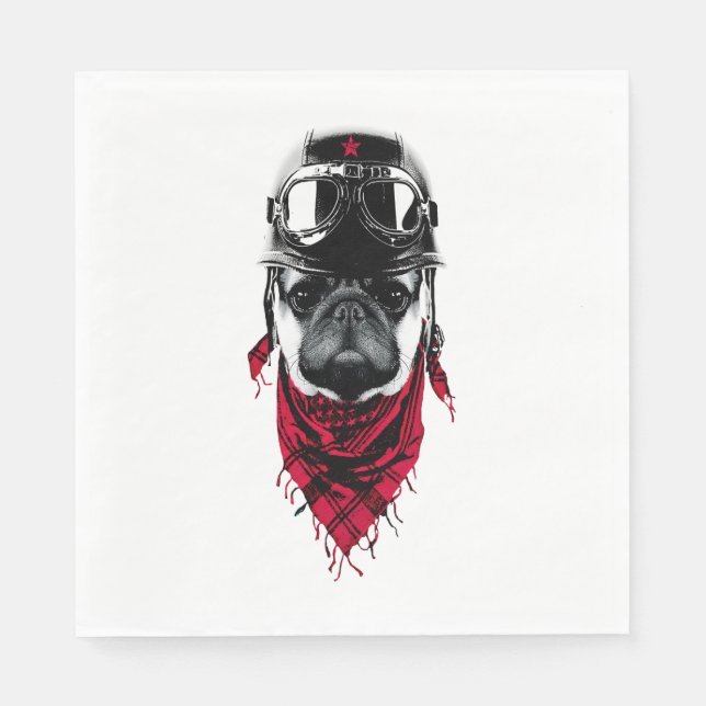 Serviette En Papier Carlin aventurier (Devant)