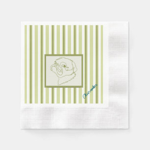 Serviette En Papier Carlin d'art en ligne personnalisable