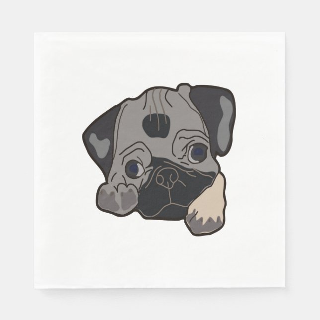 SERVIETTE EN PAPIER CARLIN PUPPY (Devant)
