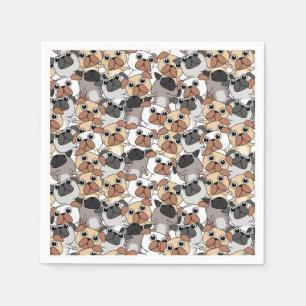 Serviette En Papier Carlins mignons