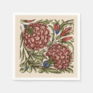 Serviette En Papier Carnation Tile Fleur Art antique
