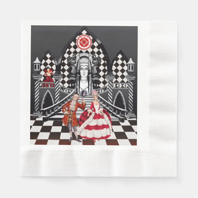 Serviette En Papier Carnaval dans un pays magique (Devant)