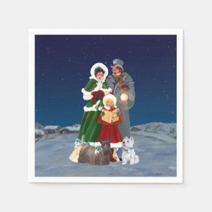 Serviette En Papier Carols de Christmas