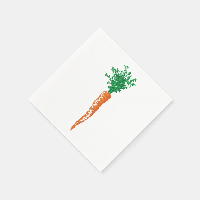 Serviette En Papier Carotte mignonne Fête de Pâques (Coin)