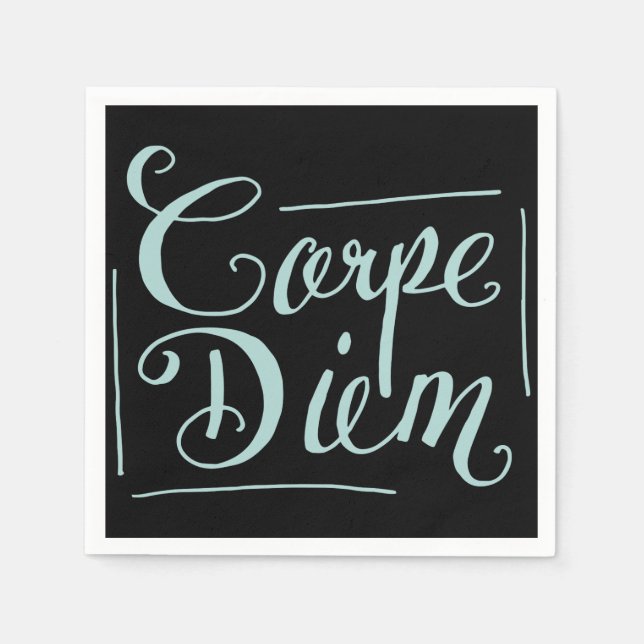 Serviette En Papier Carpe Diem Fancy (Devant)